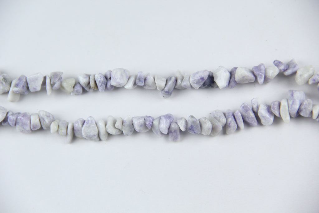 Irregular Purple Dragon Pine Jade Long Chain