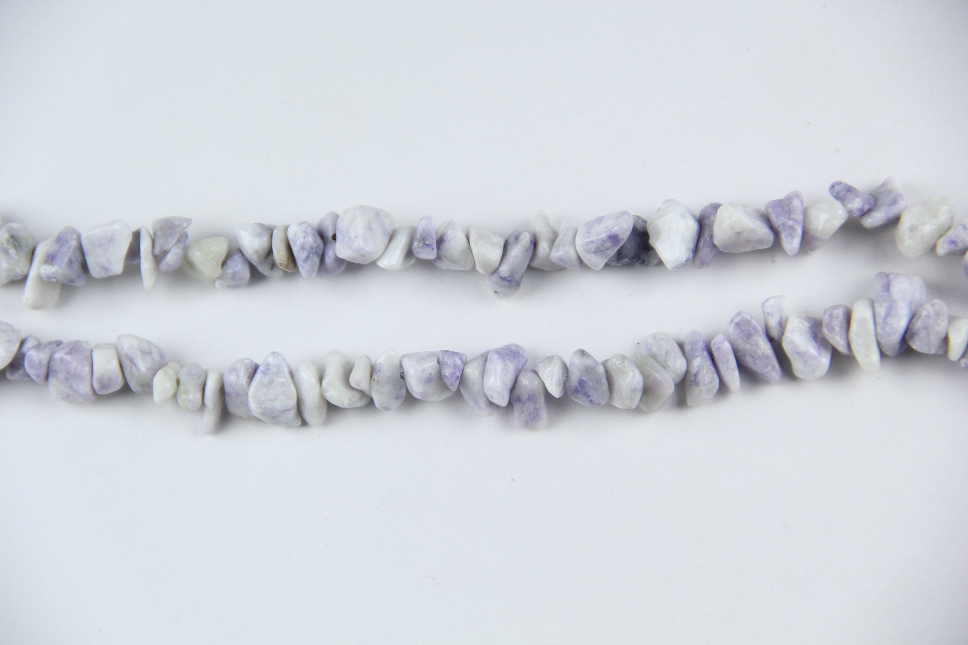 Irregular Purple Dragon Pine Jade Long Chain