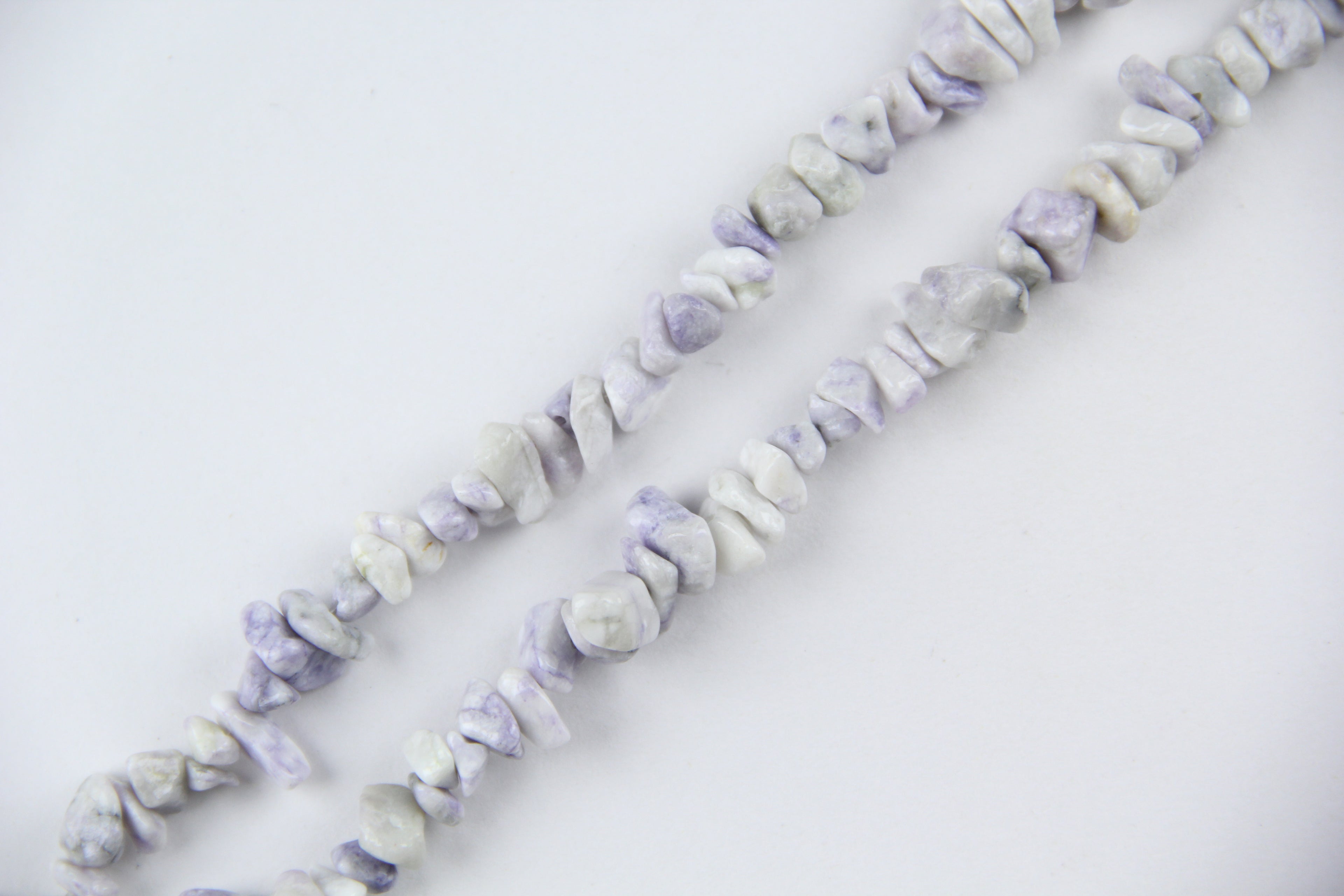 Irregular Purple Dragon Pine Jade Long Chain