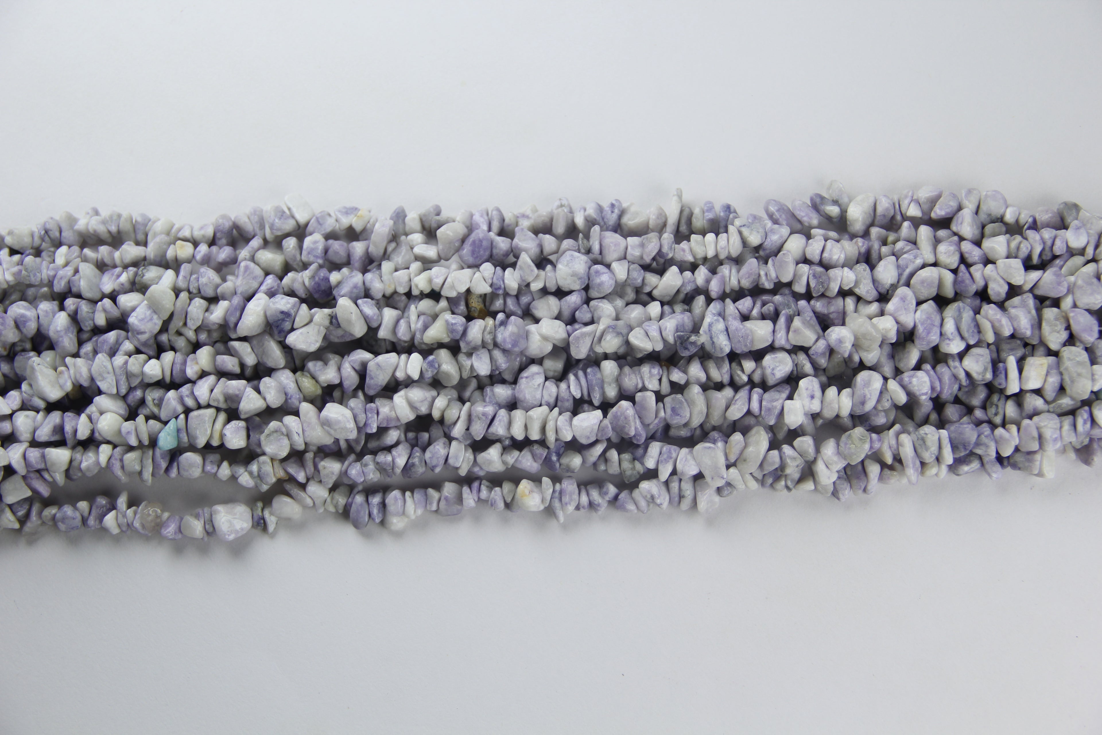 Irregular Purple Dragon Pine Jade Long Chain