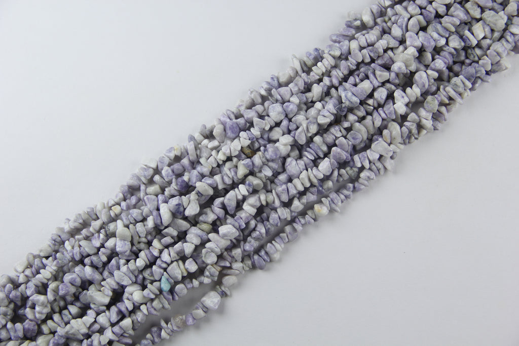 Irregular Purple Dragon Pine Jade Long Chain