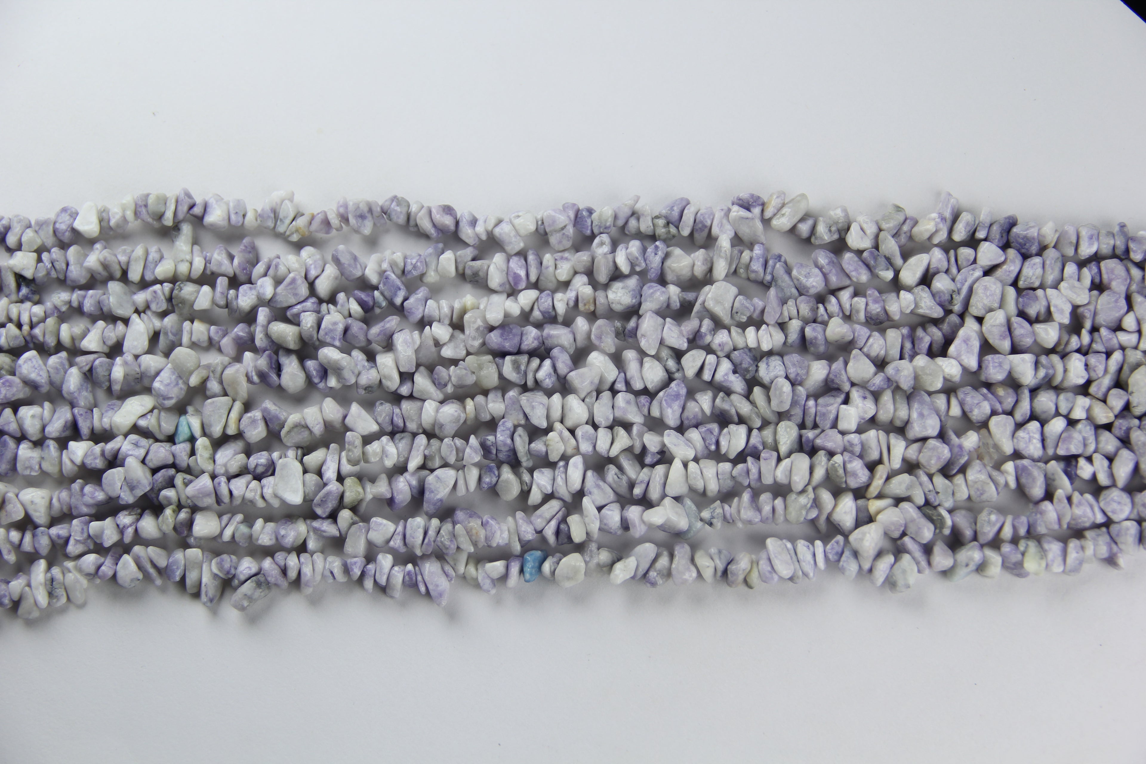 Irregular Purple Dragon Pine Jade Long Chain