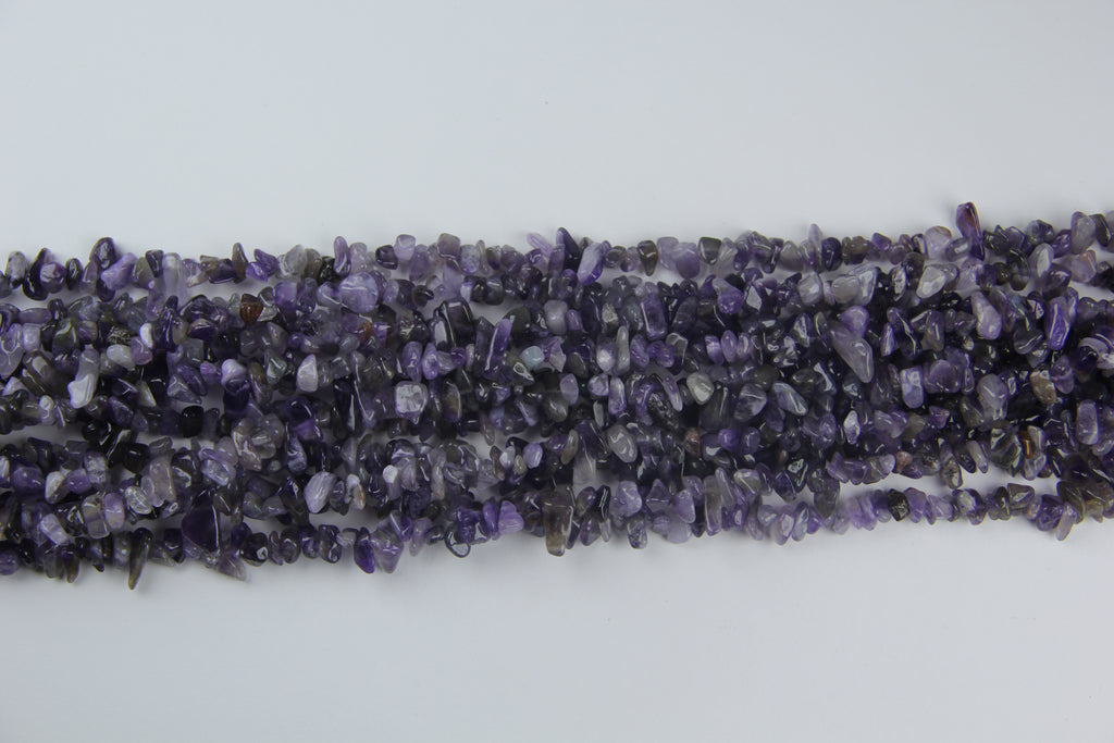 Purple crystal irregular long chain