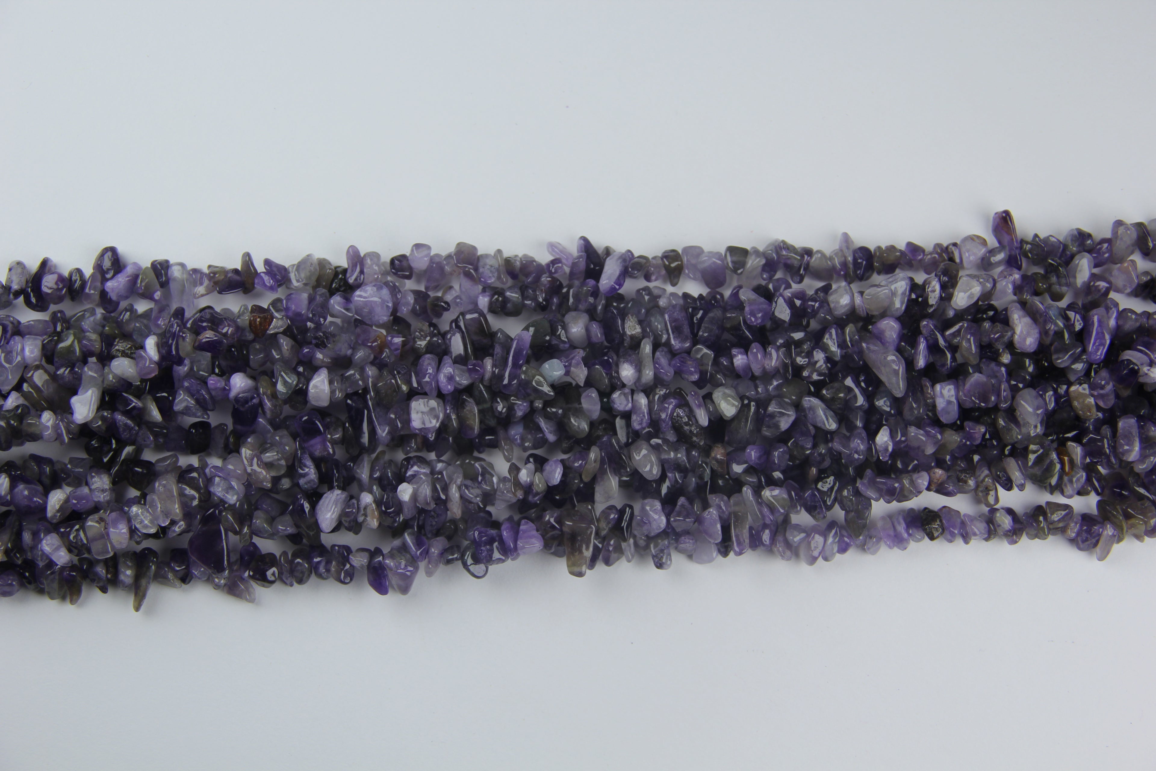 Purple crystal irregular long chain