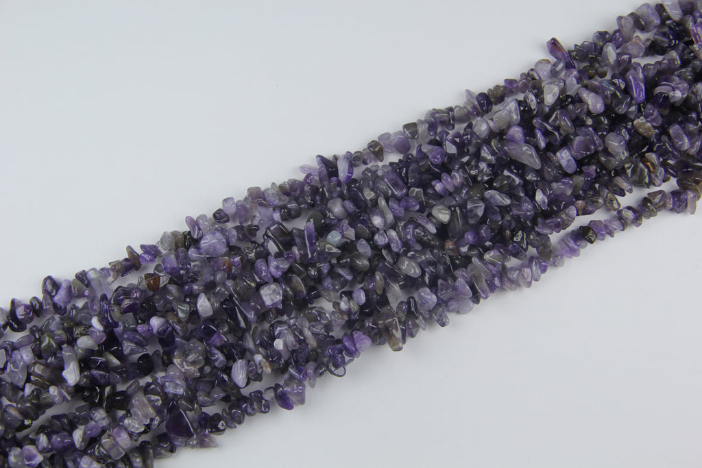 Purple crystal irregular long chain