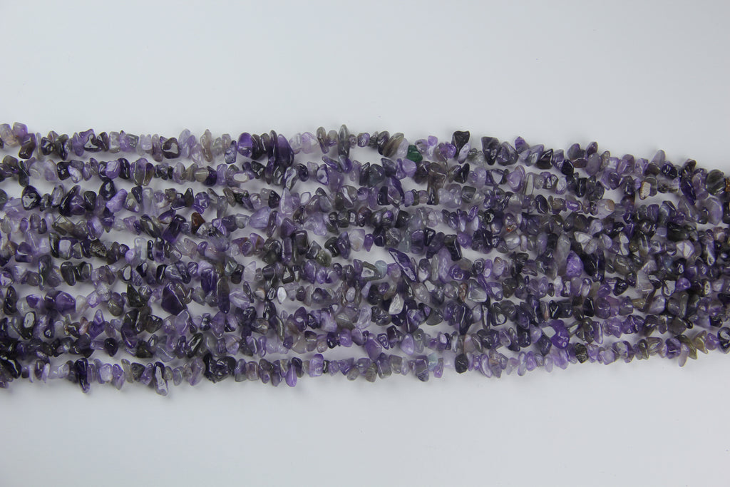 Purple crystal irregular long chain