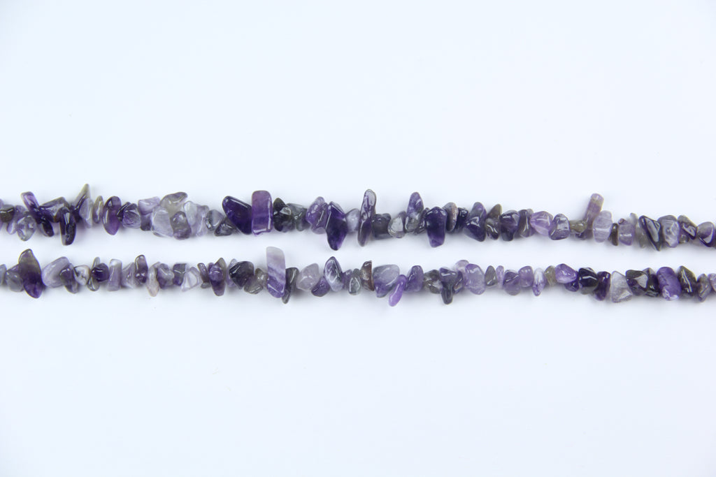 Purple crystal irregular long chain