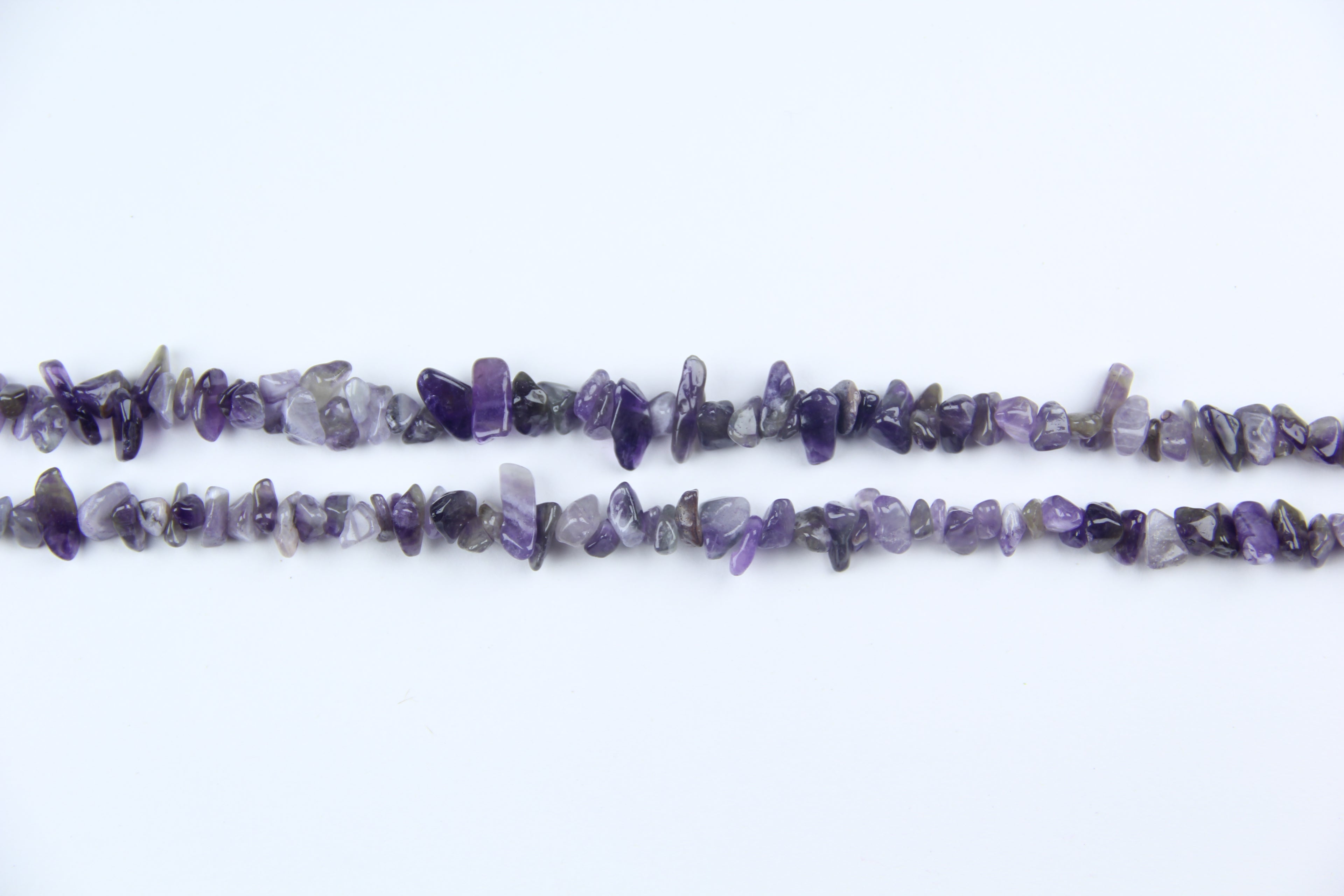 Purple crystal irregular long chain