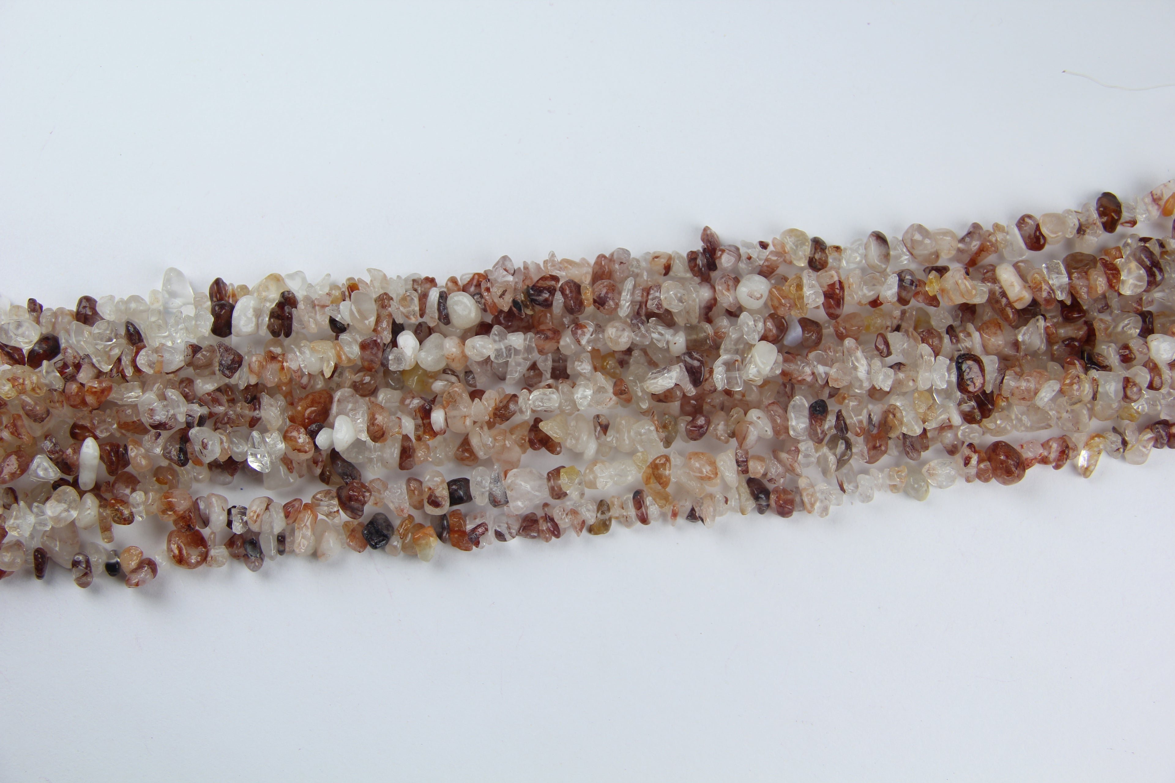 Red gum crystal irregular long chain