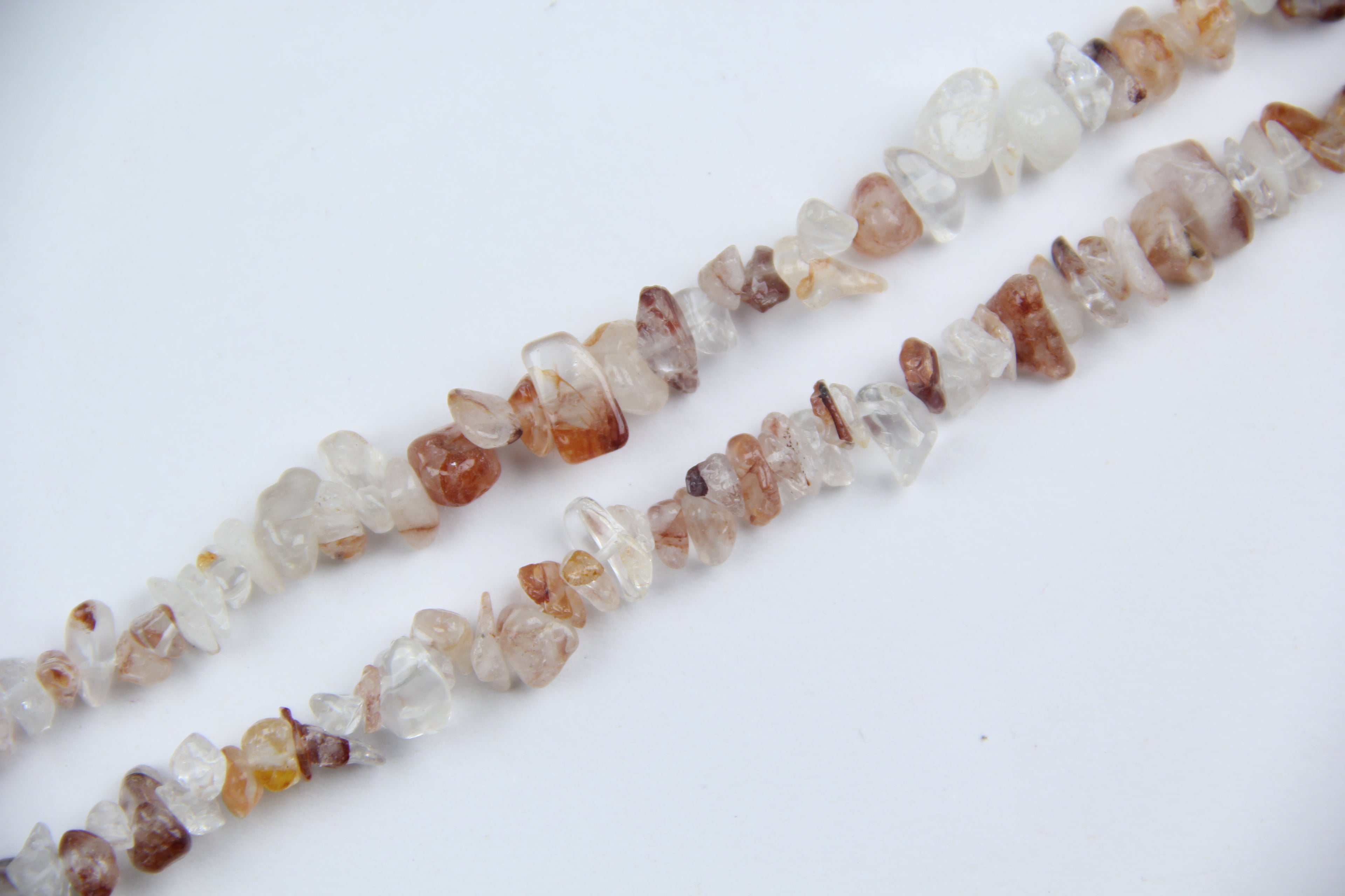 Red gum crystal irregular long chain