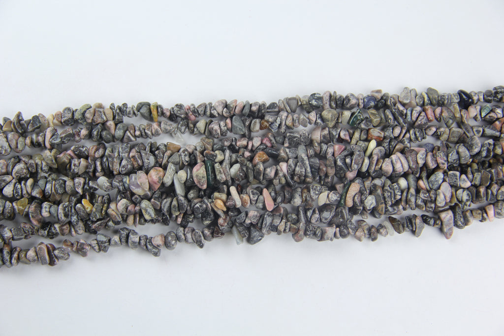 Irregular Red Veined Agate Long Chain