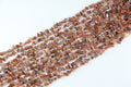 Red agate irregular long chain