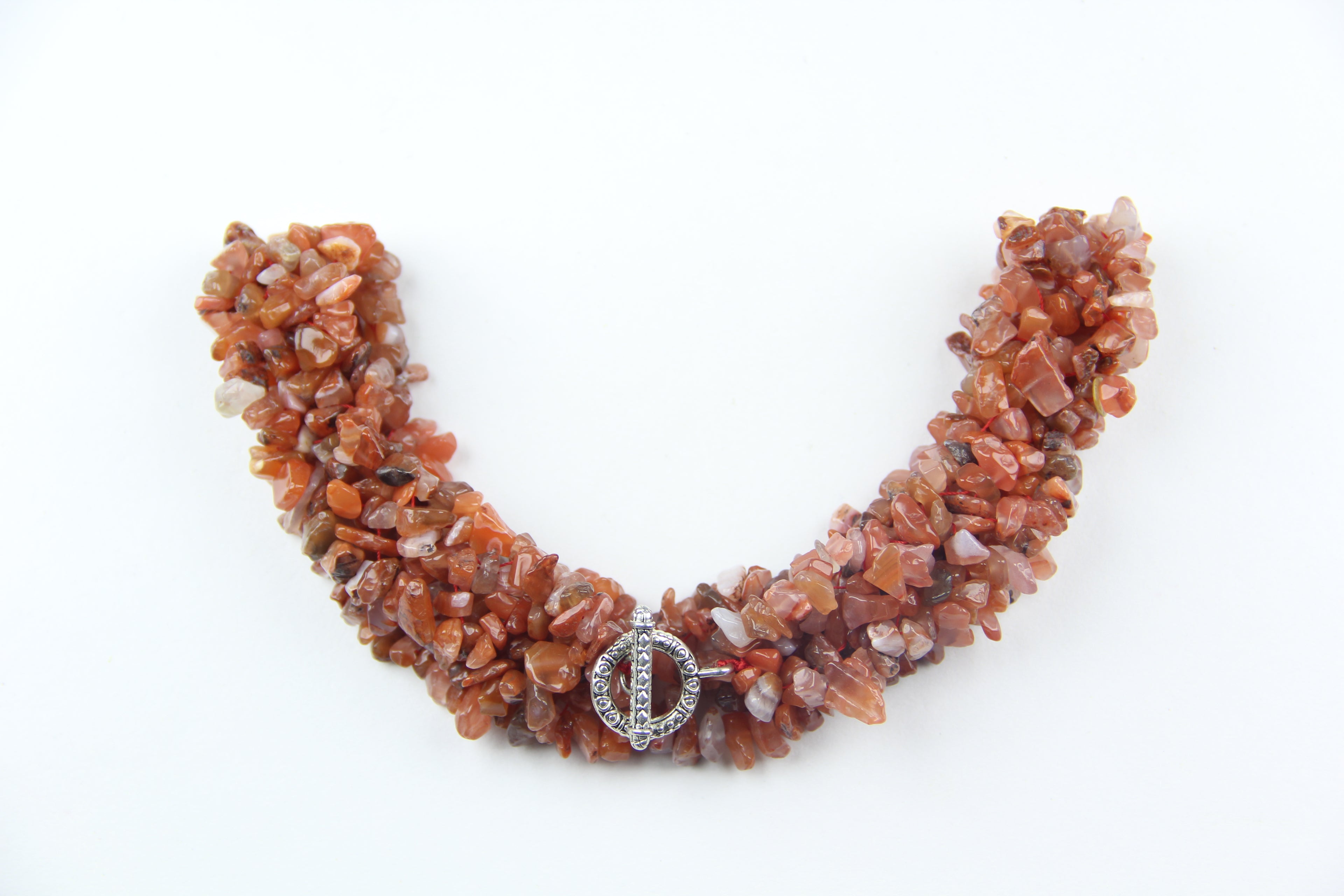 Red agate necklace