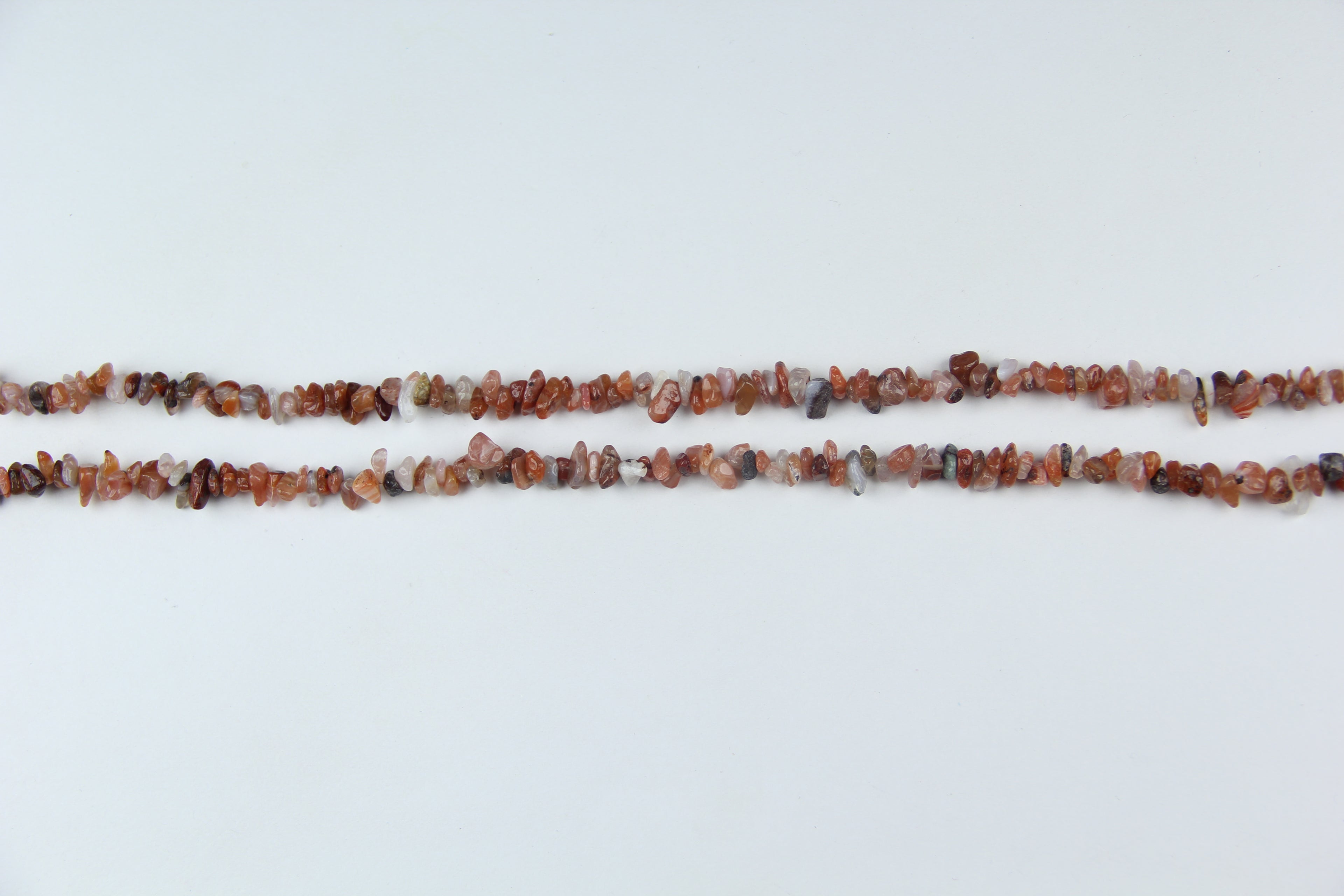 Red agate irregular long chain