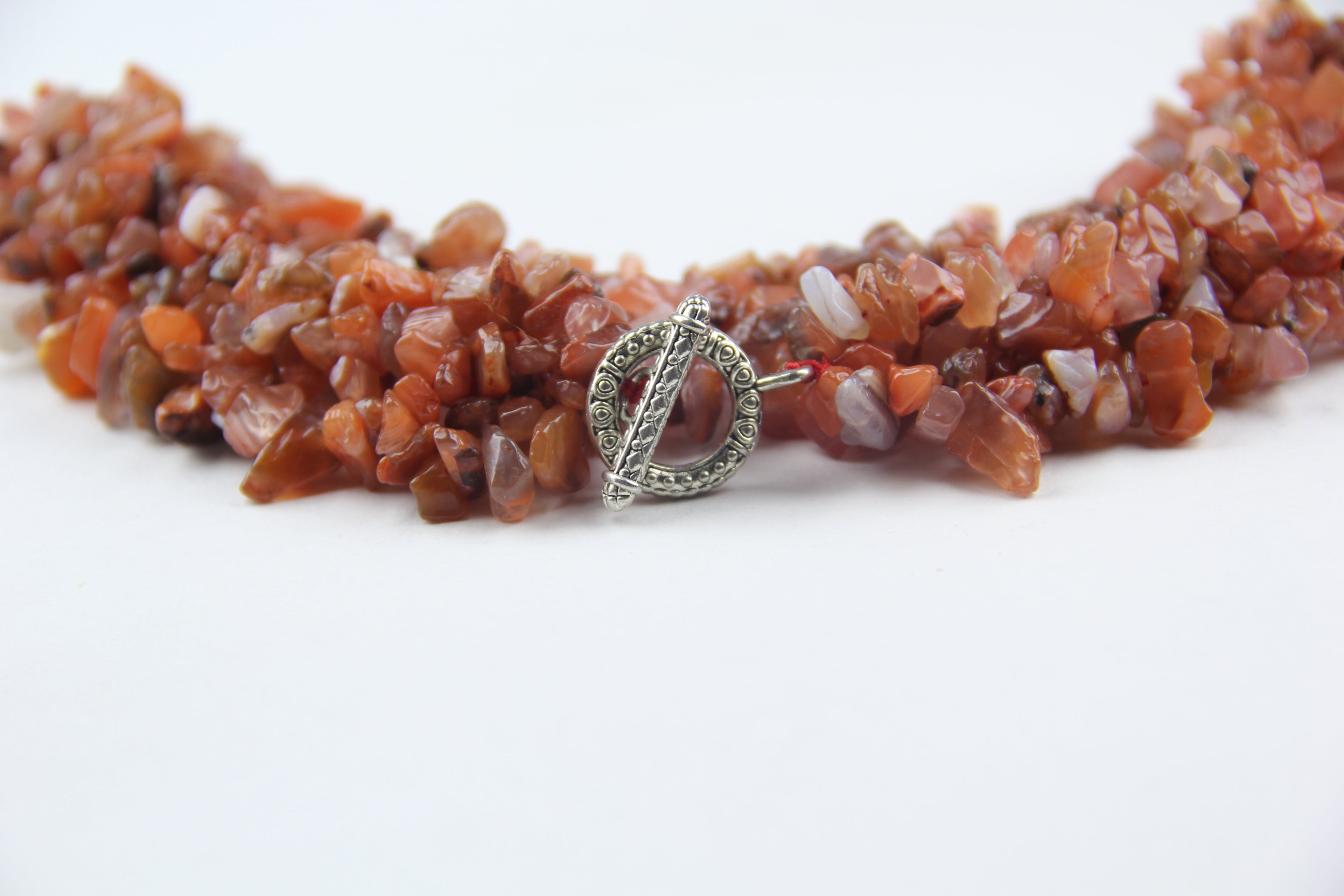 Red agate necklace