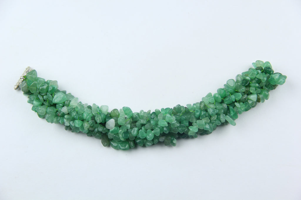 Green crystal necklace