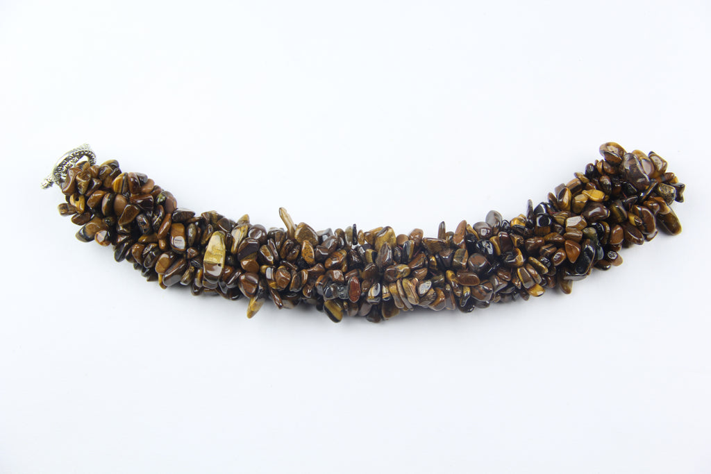Tiger's eye stone necklace