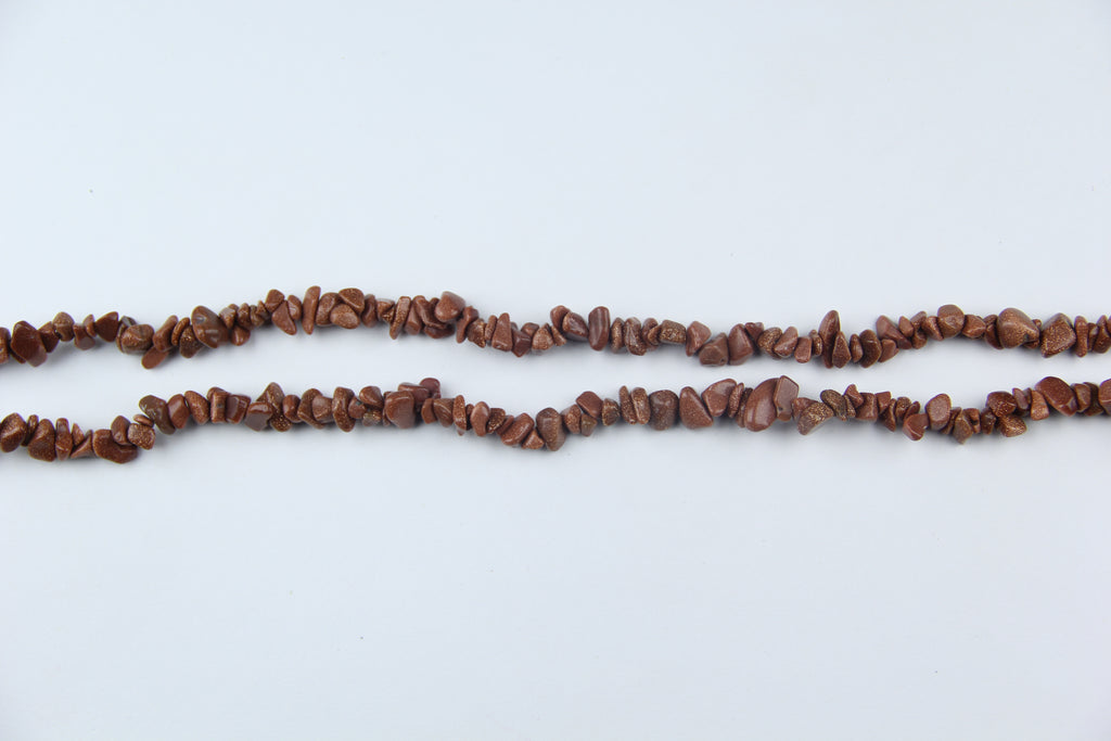 Irregular gold sand gravel long chain