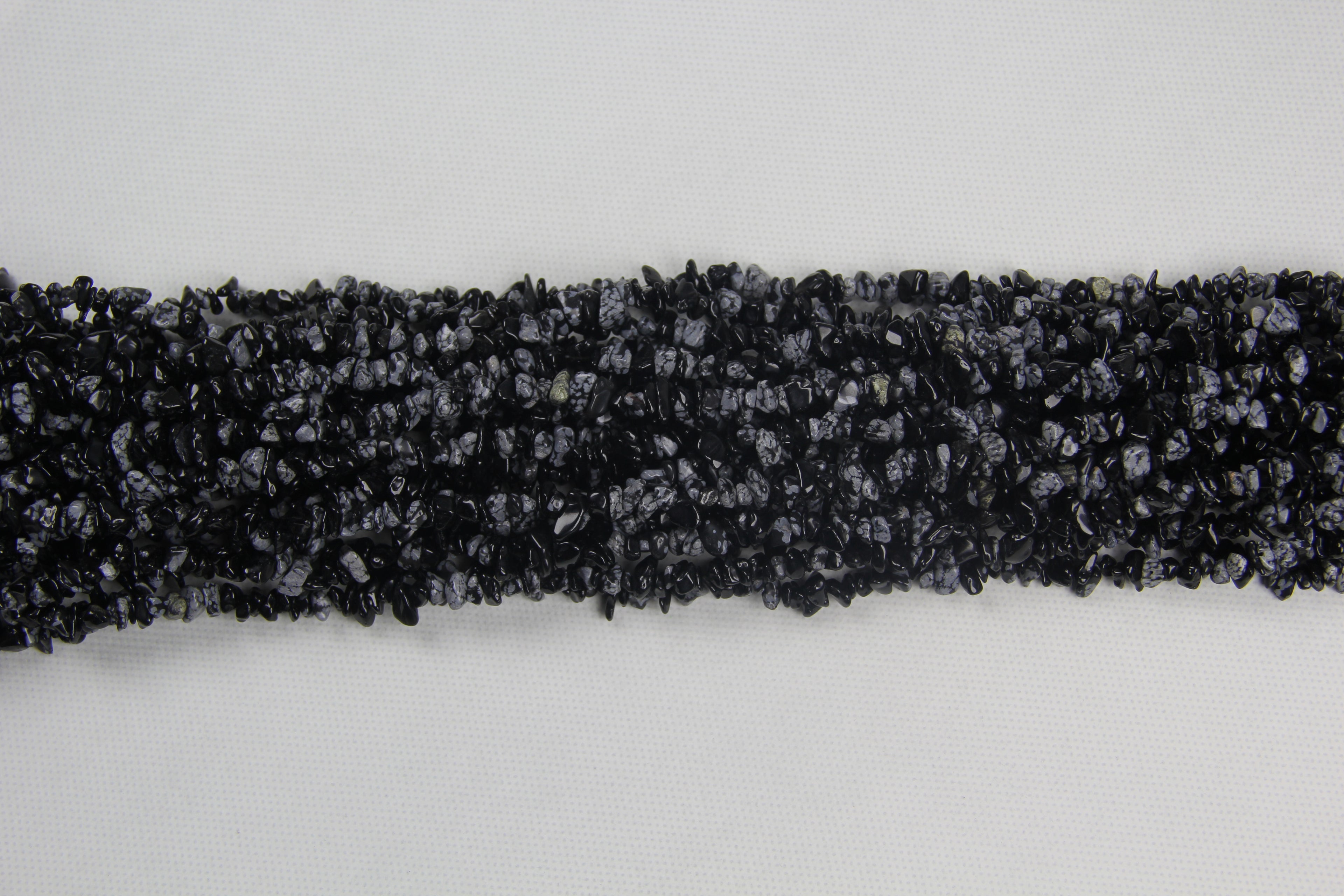 Irregular Snowflake Stone Long Chain