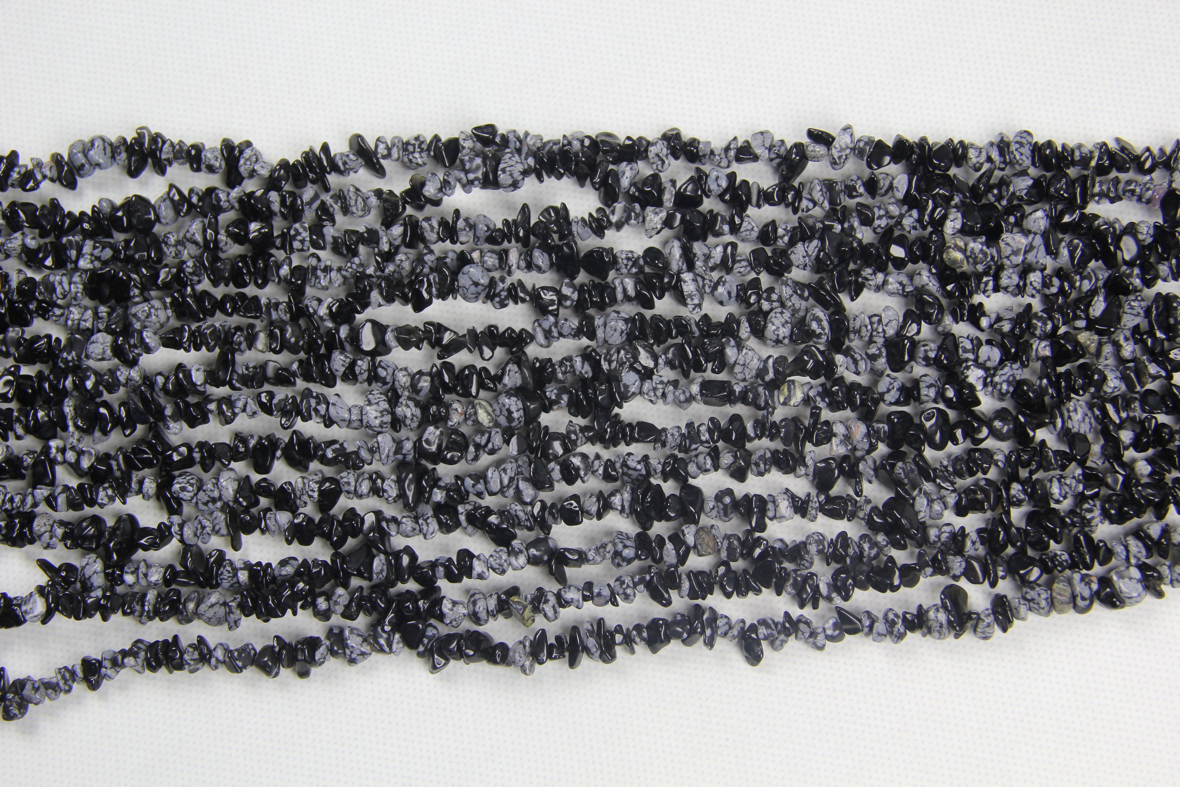 Irregular Snowflake Stone Long Chain