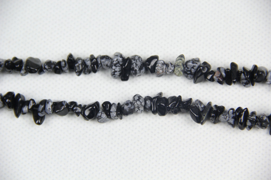 Irregular Snowflake Stone Long Chain