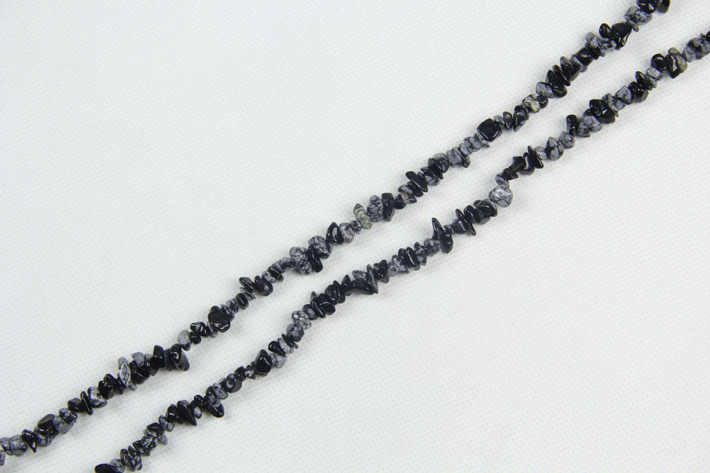 Irregular Snowflake Stone Long Chain