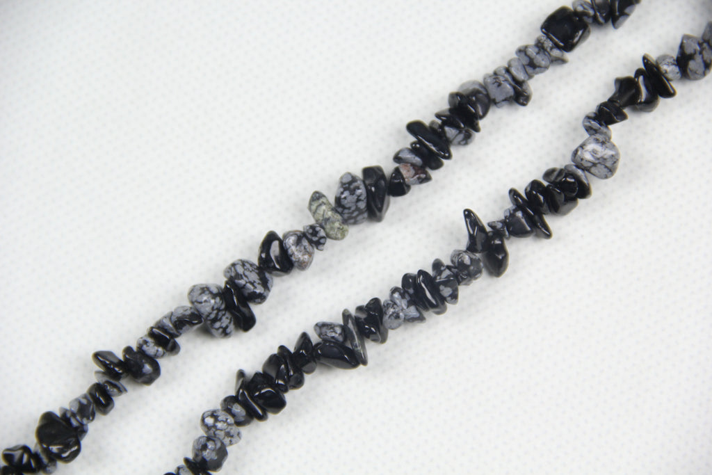 Irregular Snowflake Stone Long Chain