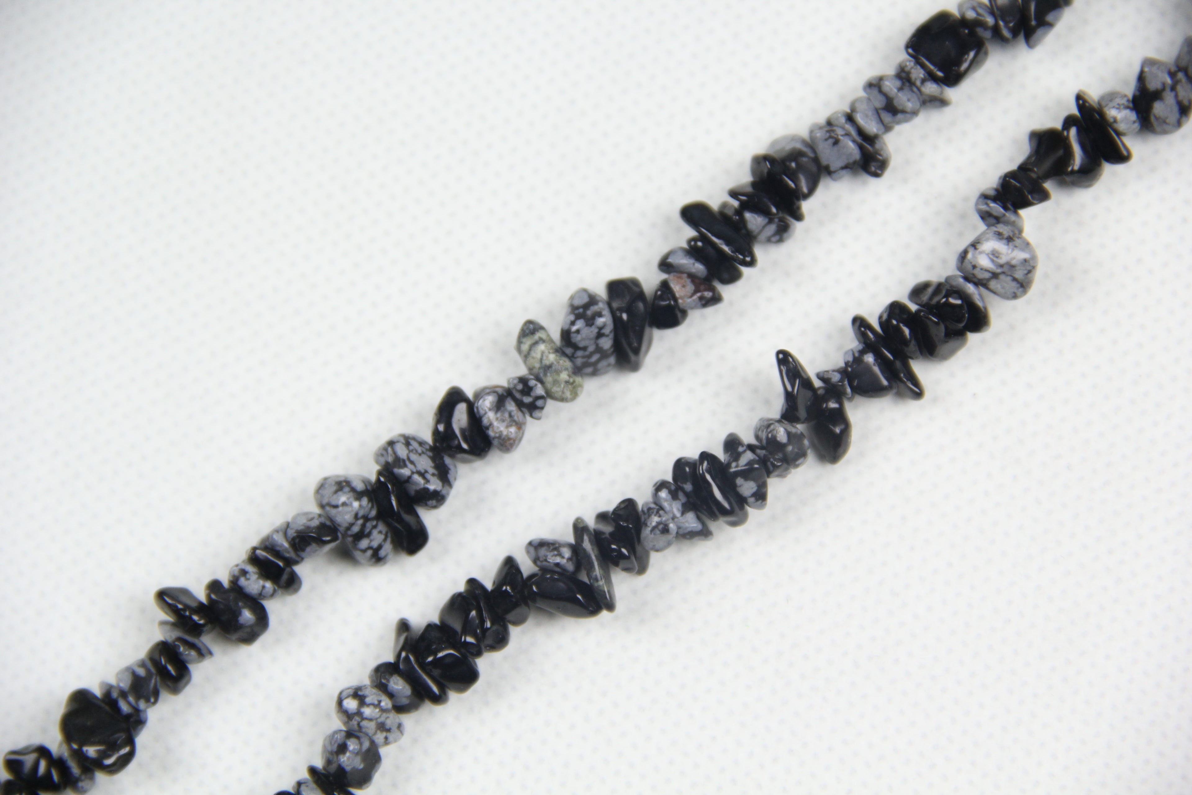 Irregular Snowflake Stone Long Chain
