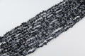 Snowflake obsidian irregular long chain