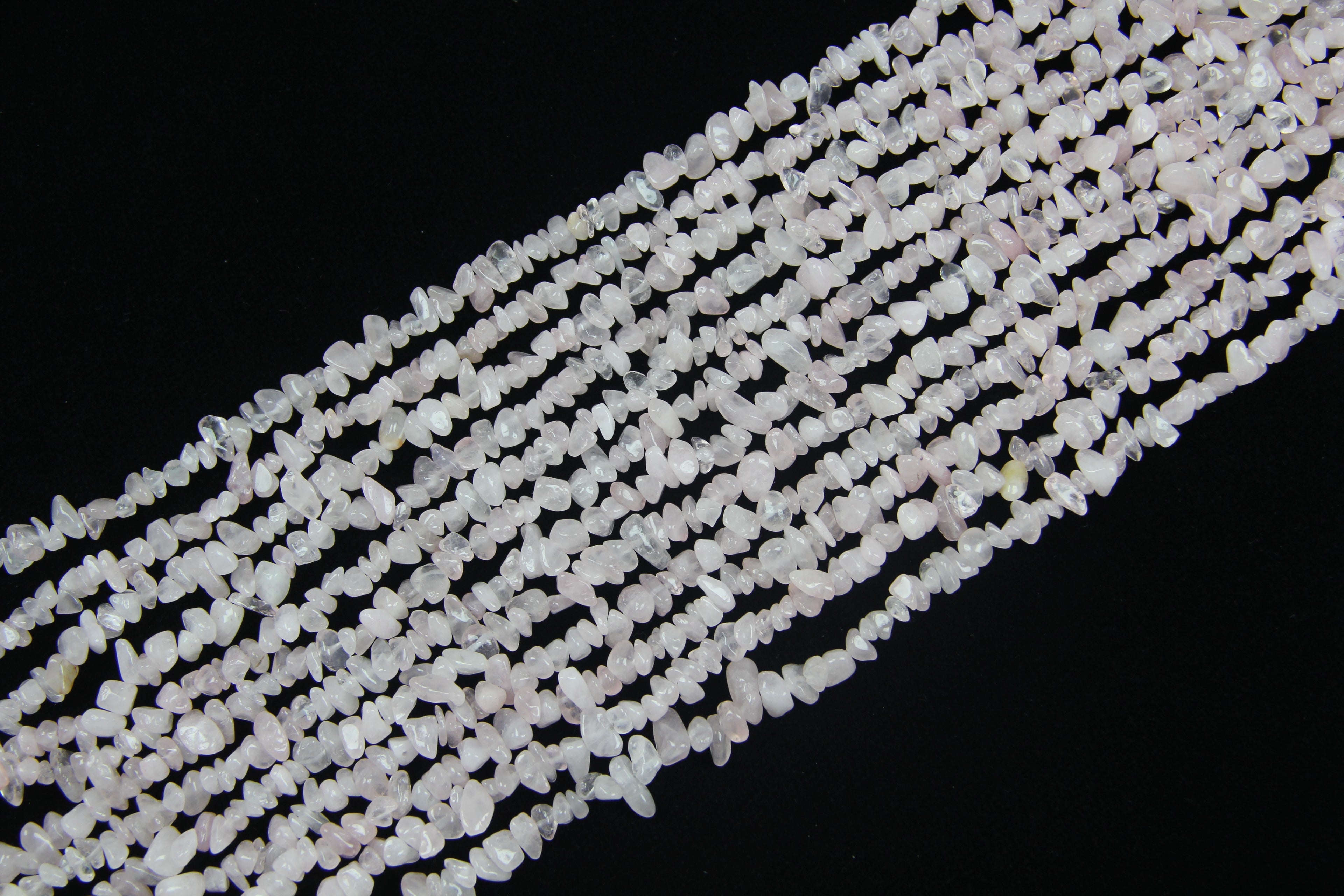 Irregular Starlight Moissan Pink Crystal Long Chain