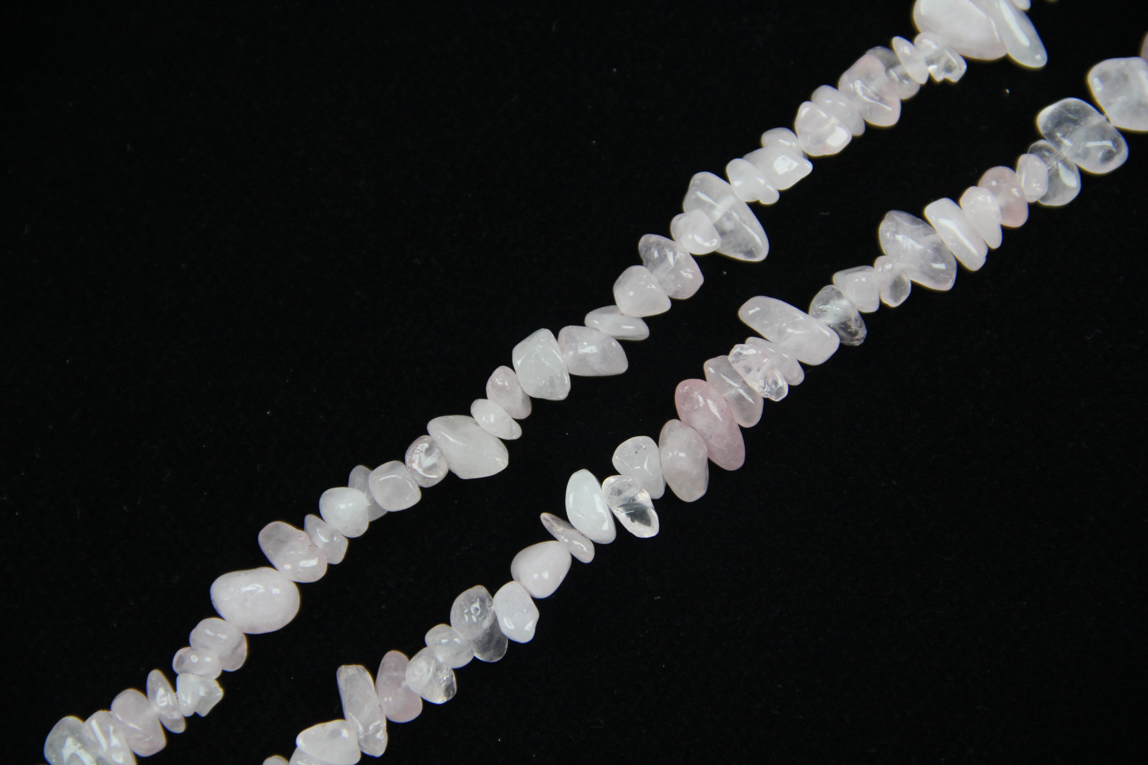 Irregular Starlight Moissan Pink Crystal Long Chain
