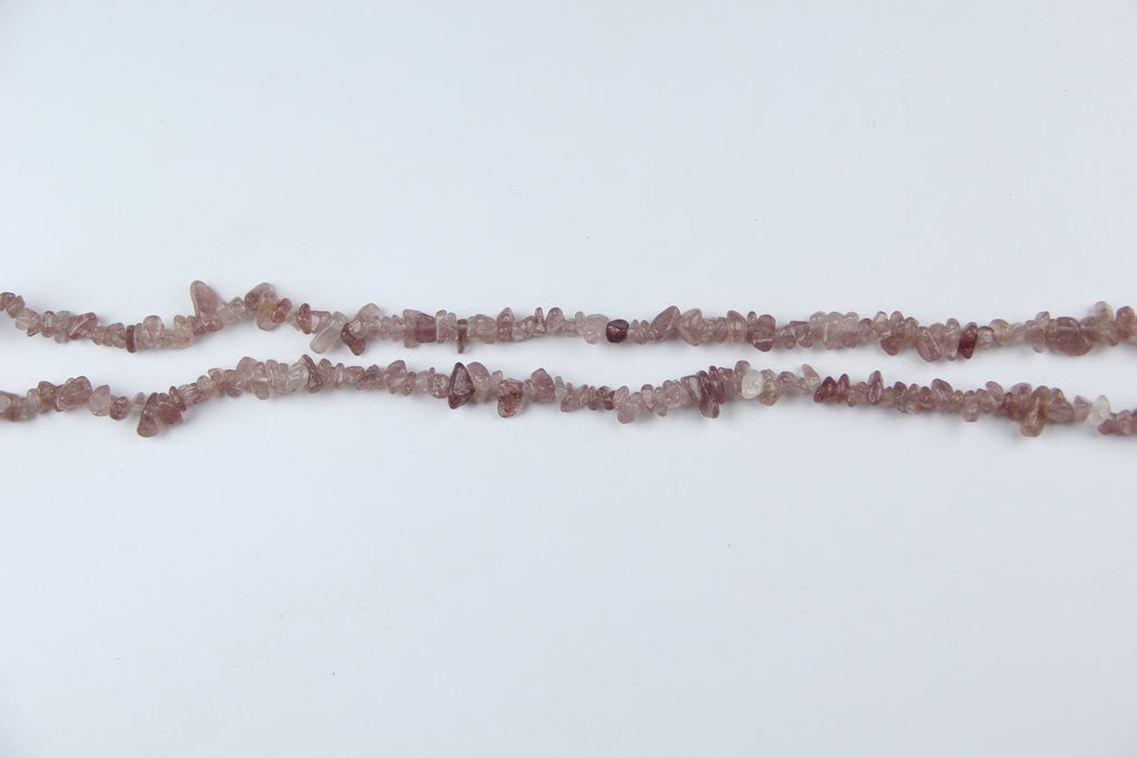 Irregular strawberry crystal broken stone long chain