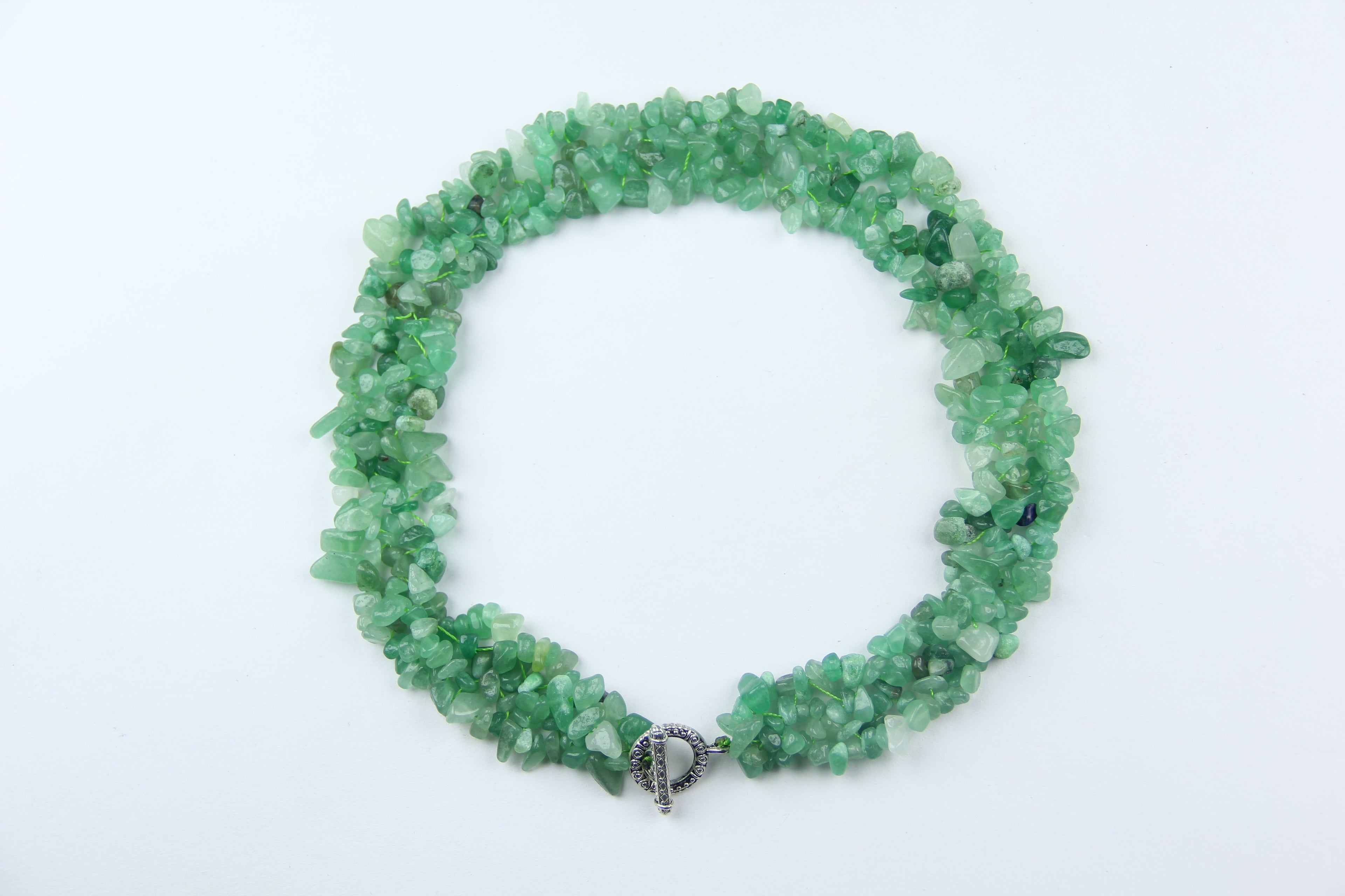 Green crystal necklace