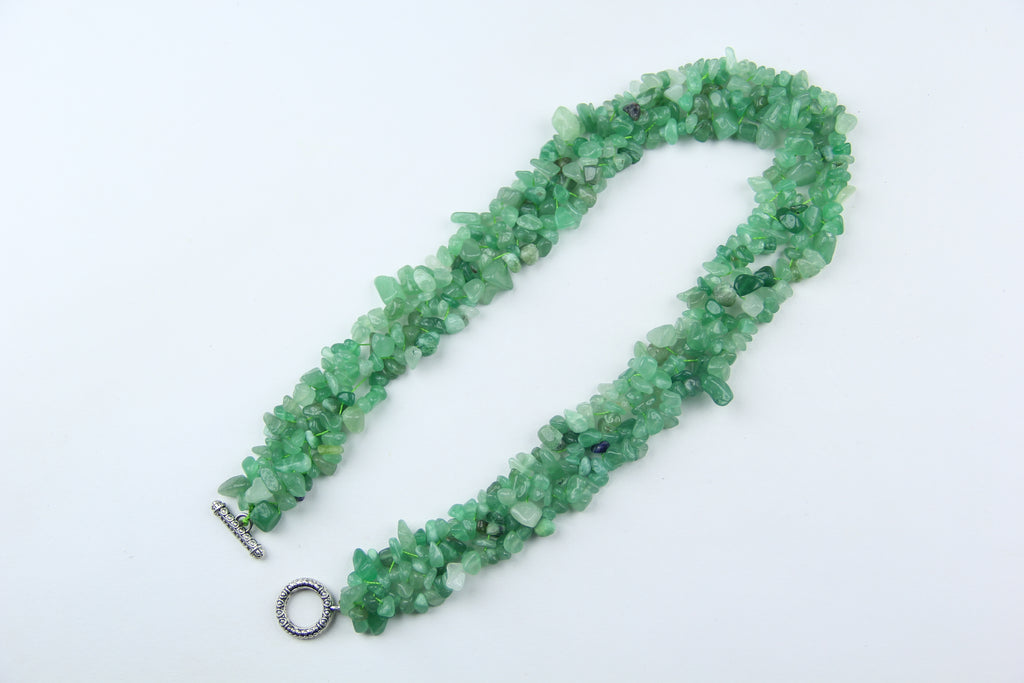Green crystal necklace