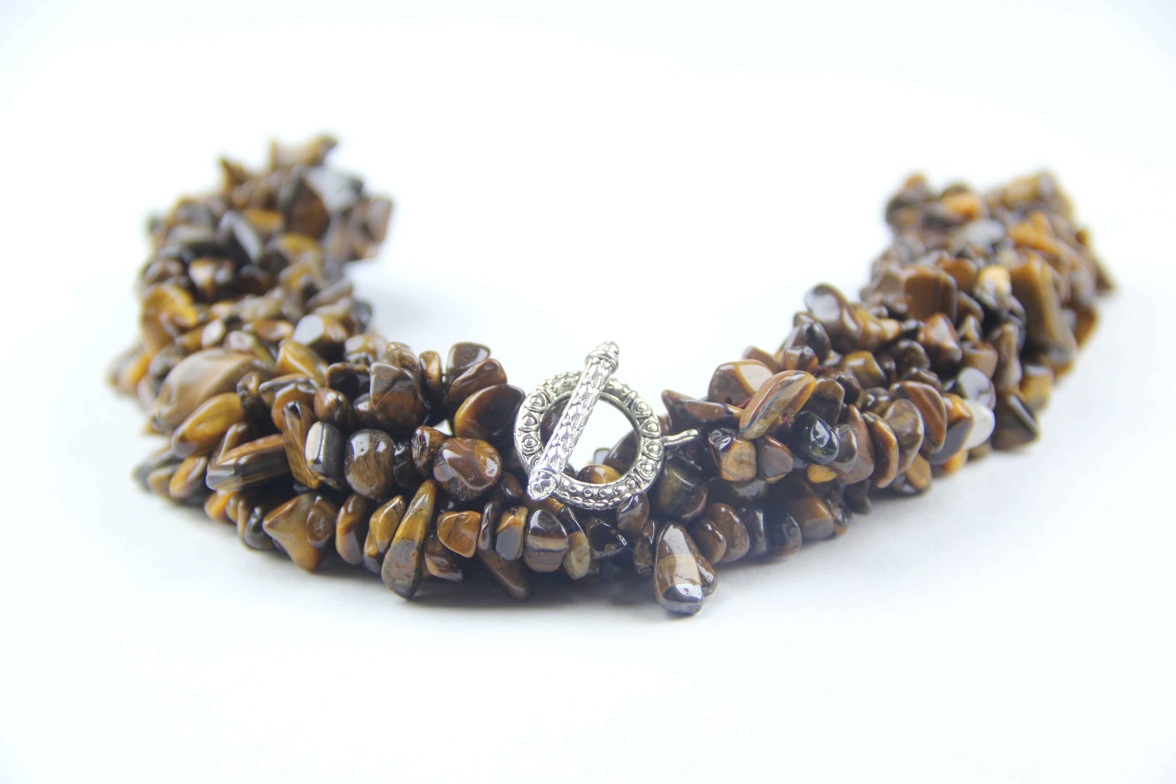Tiger's eye stone necklace