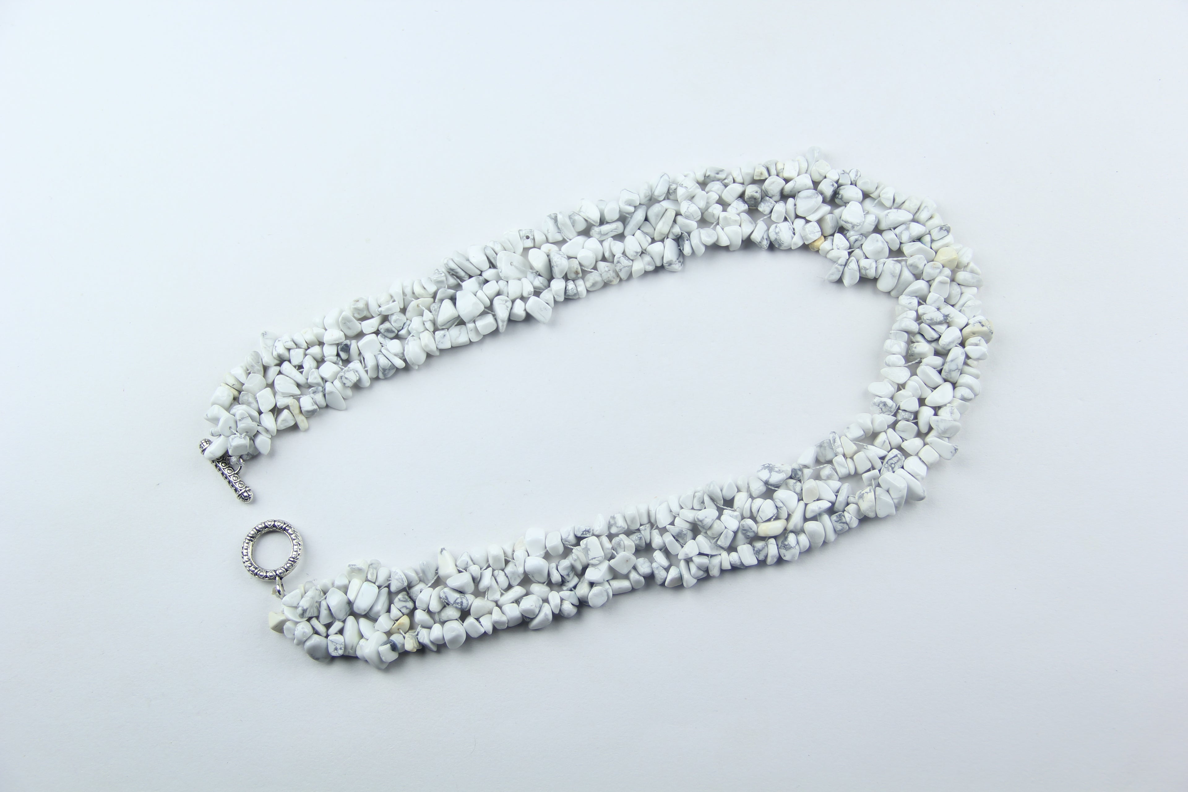 White pine stone necklace