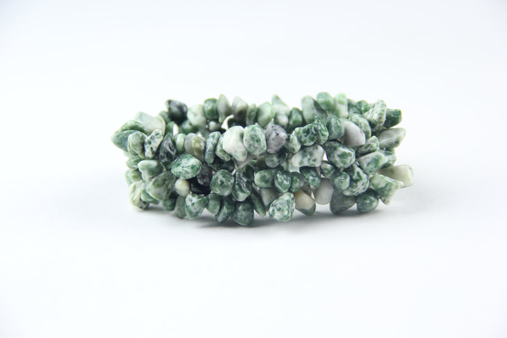 Pulsera de ágata con estampado de árboles