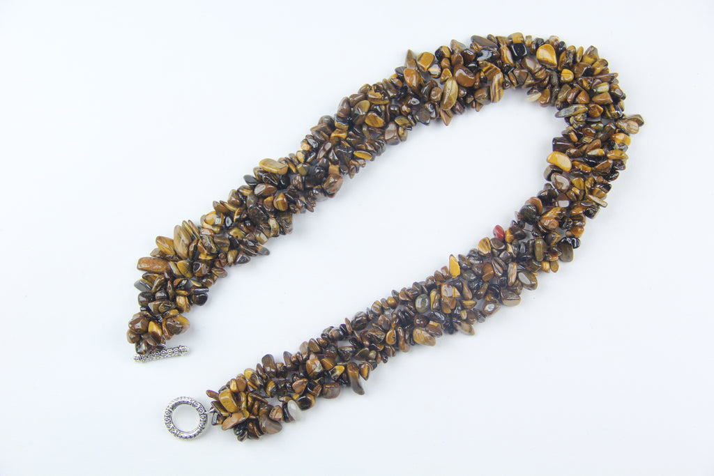 Tiger's eye stone necklace