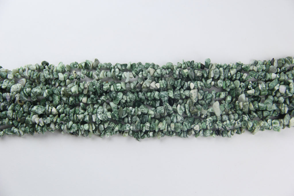 Irregular tree patterned agate crushed stone long chain