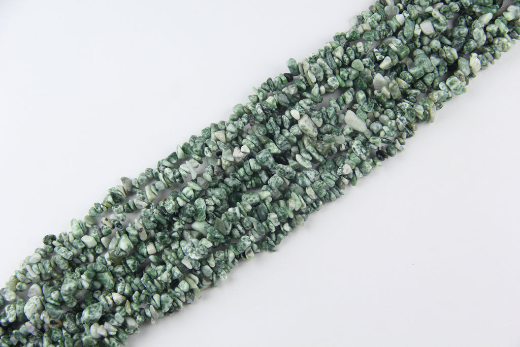 Irregular tree patterned agate crushed stone long chain