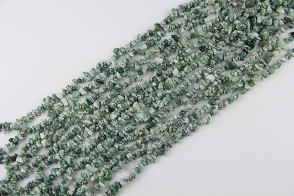 Irregular tree patterned agate crushed stone long chain