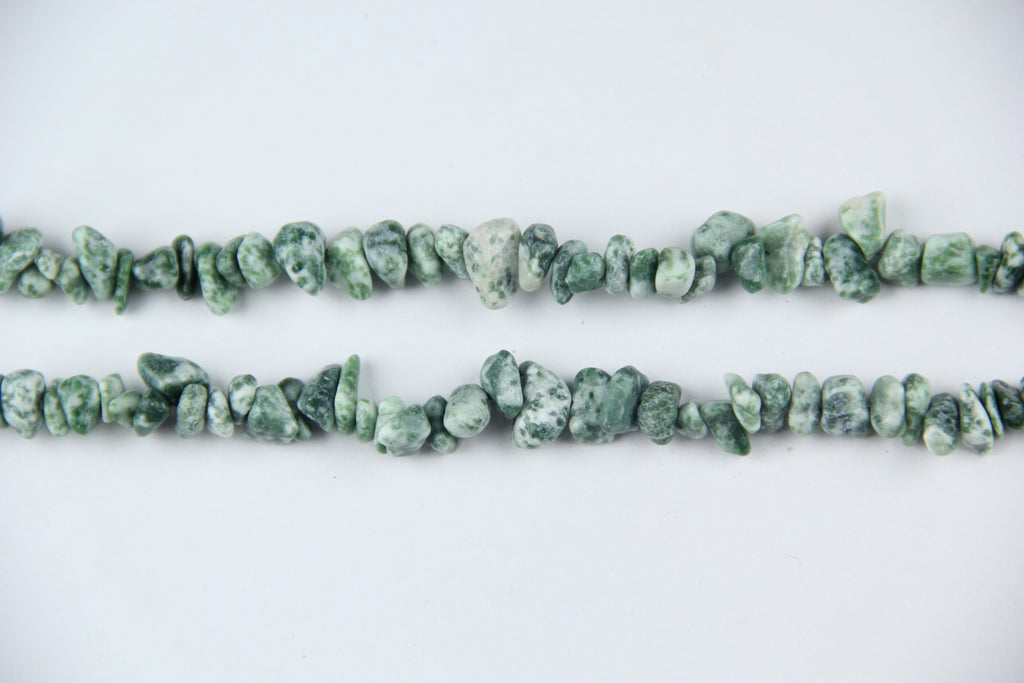 Irregular tree patterned agate crushed stone long chain