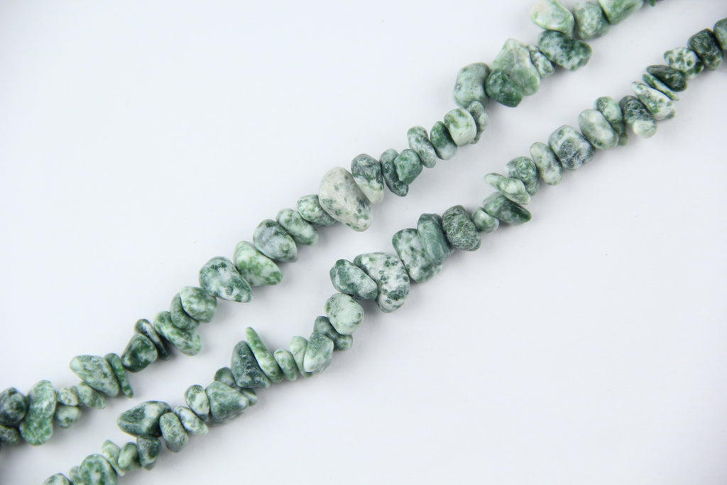 Irregular tree patterned agate crushed stone long chain