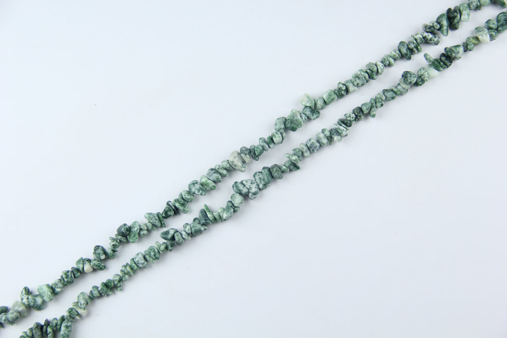 Irregular tree patterned agate crushed stone long chain