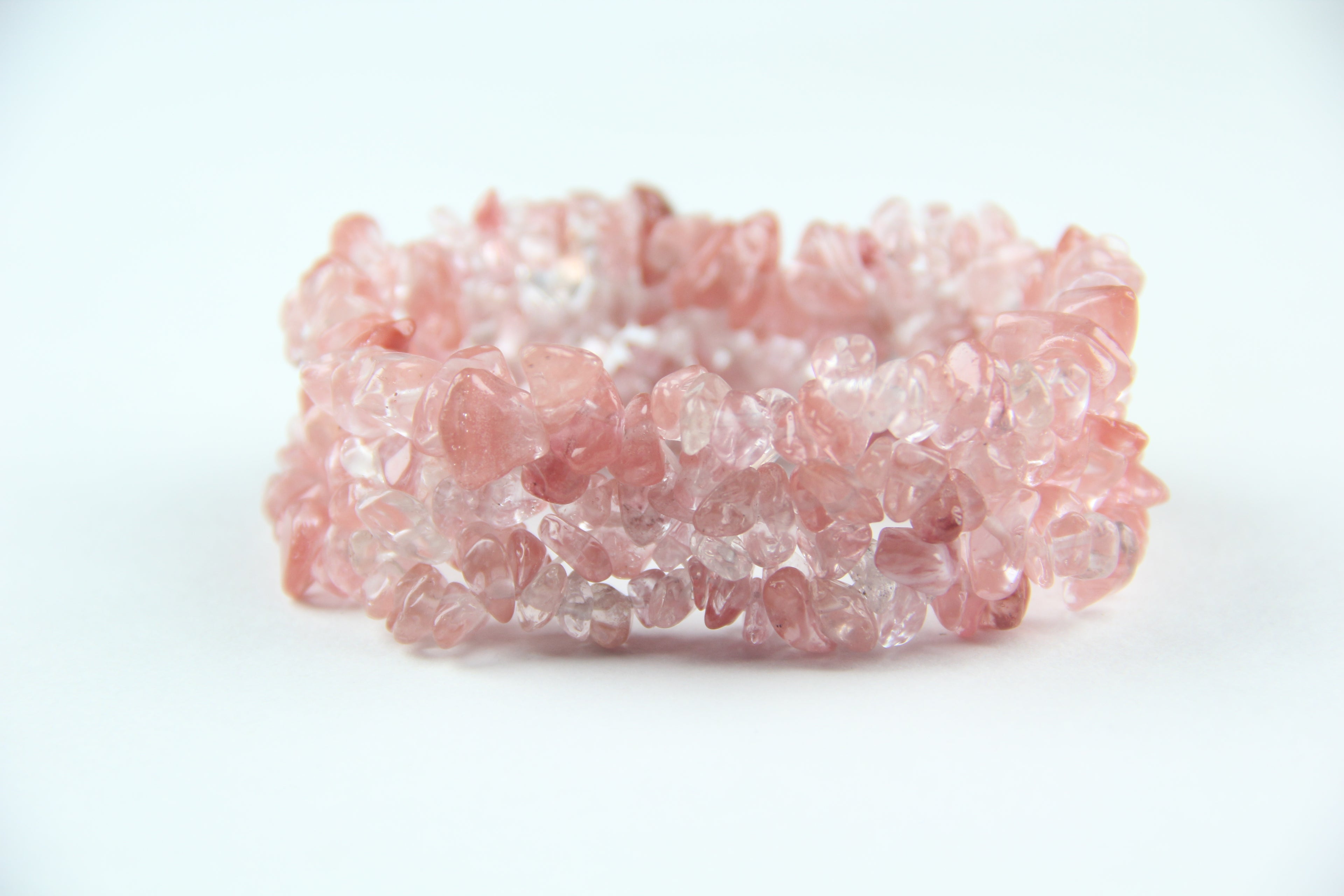 Watermelon red crystal bracelet