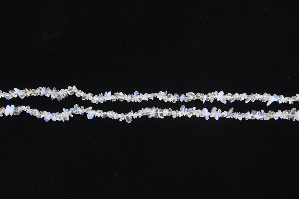 Artificial white blue protein broken stone long chain