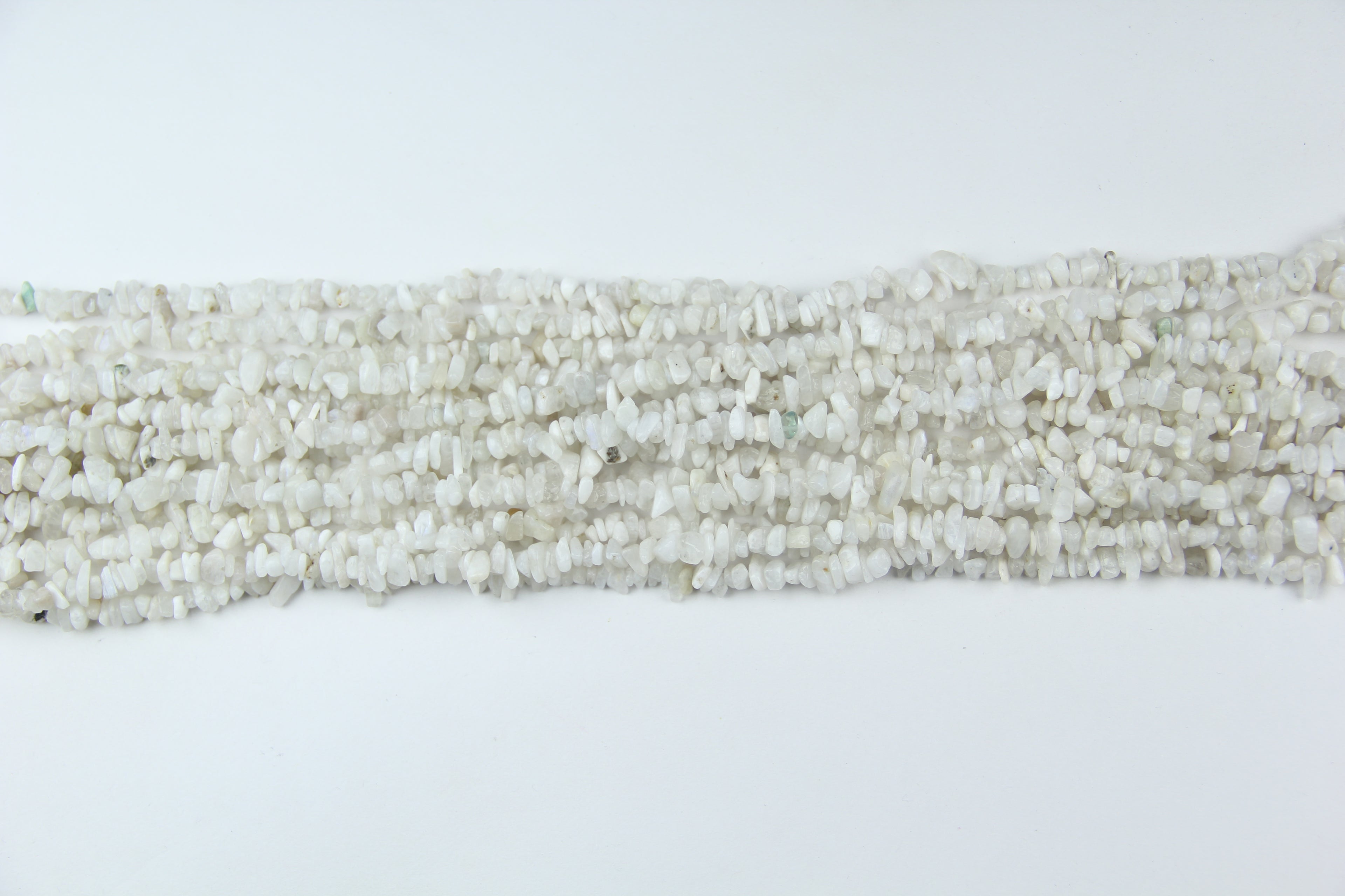 White moonlight jade irregular long chain