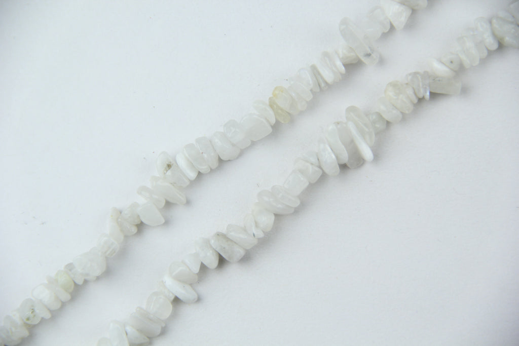 White moonlight jade irregular long chain