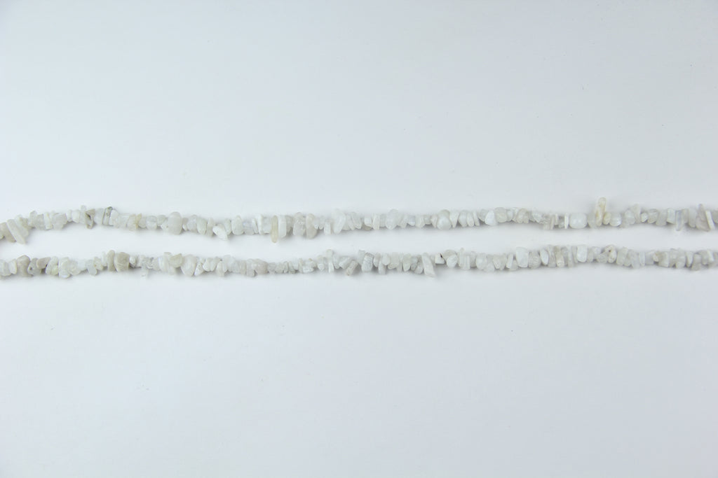 White moonlight jade irregular long chain