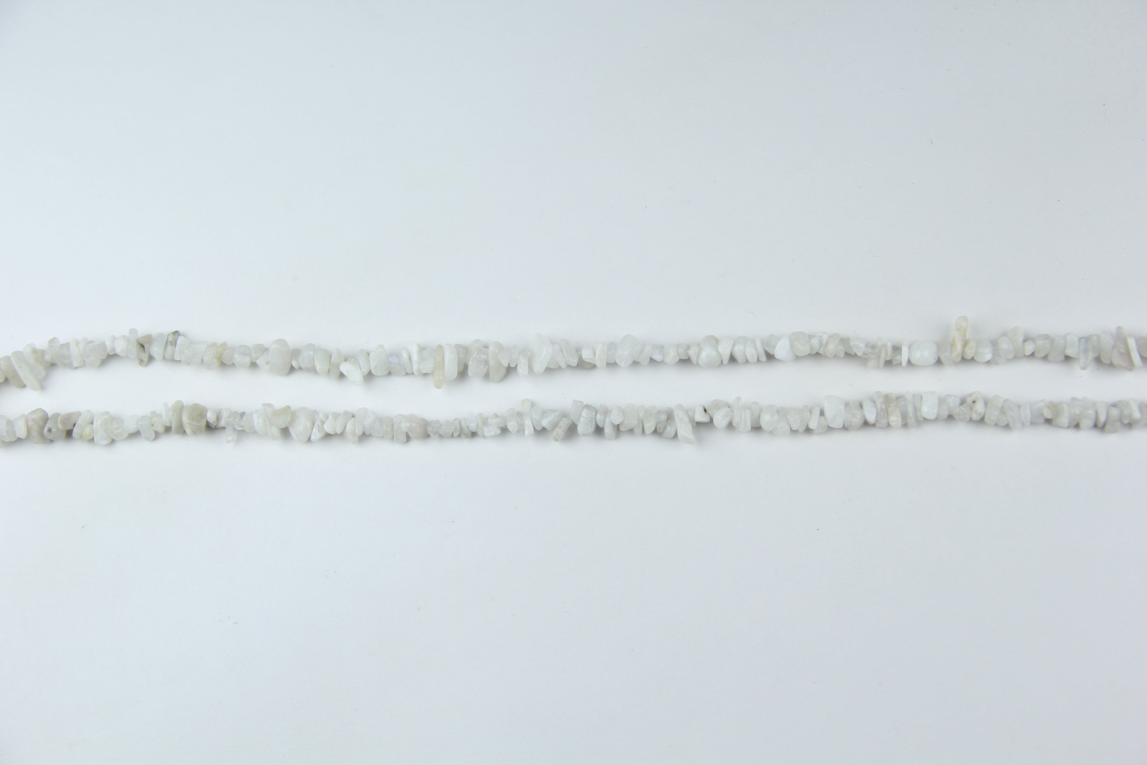 White moonlight jade irregular long chain